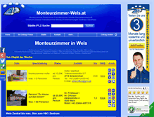 Tablet Screenshot of monteurzimmer-wels.at